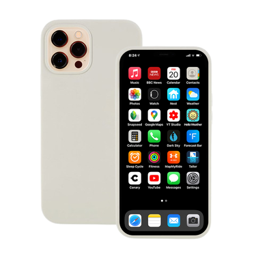 iPhone 12 Pro Max Compatible Case Cover with Premium Silicone – Stone